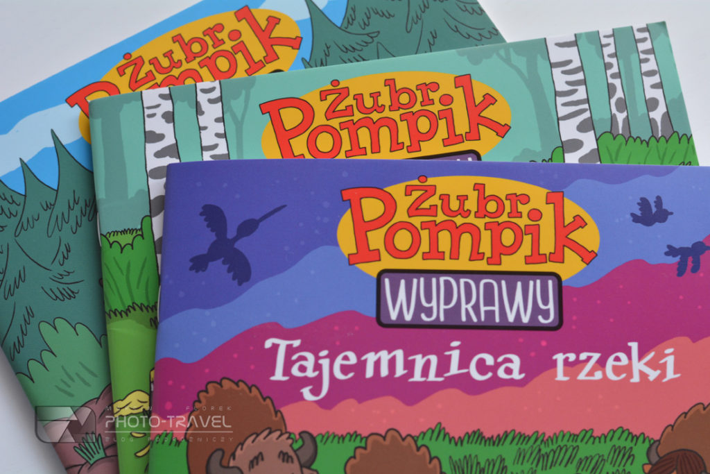Żubr Pompik Wyprawy - książeczki z mapą Parków Narodowych w Polsce