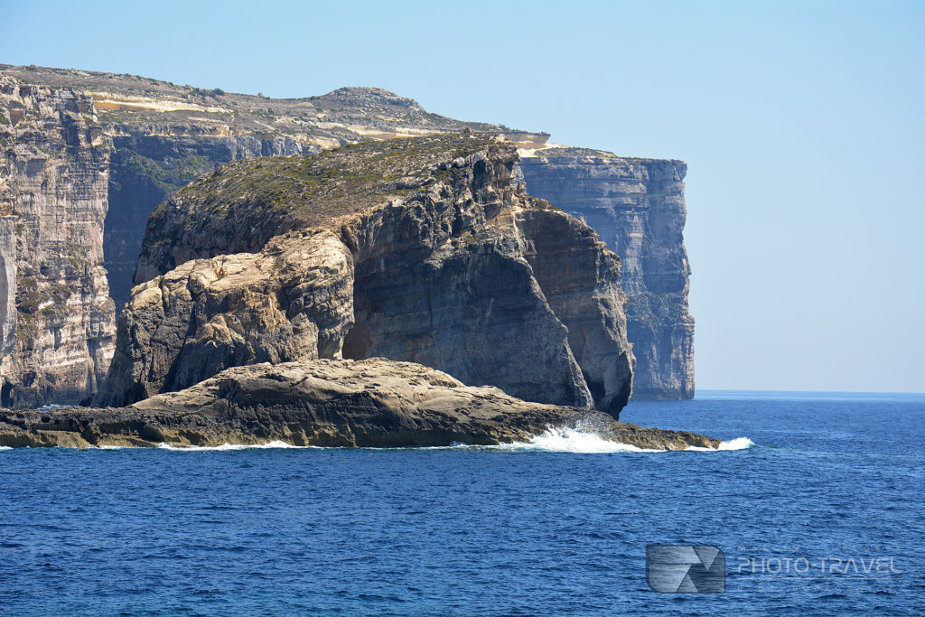 Formacja skalna Fungus Rock w Dwejra na Gozo