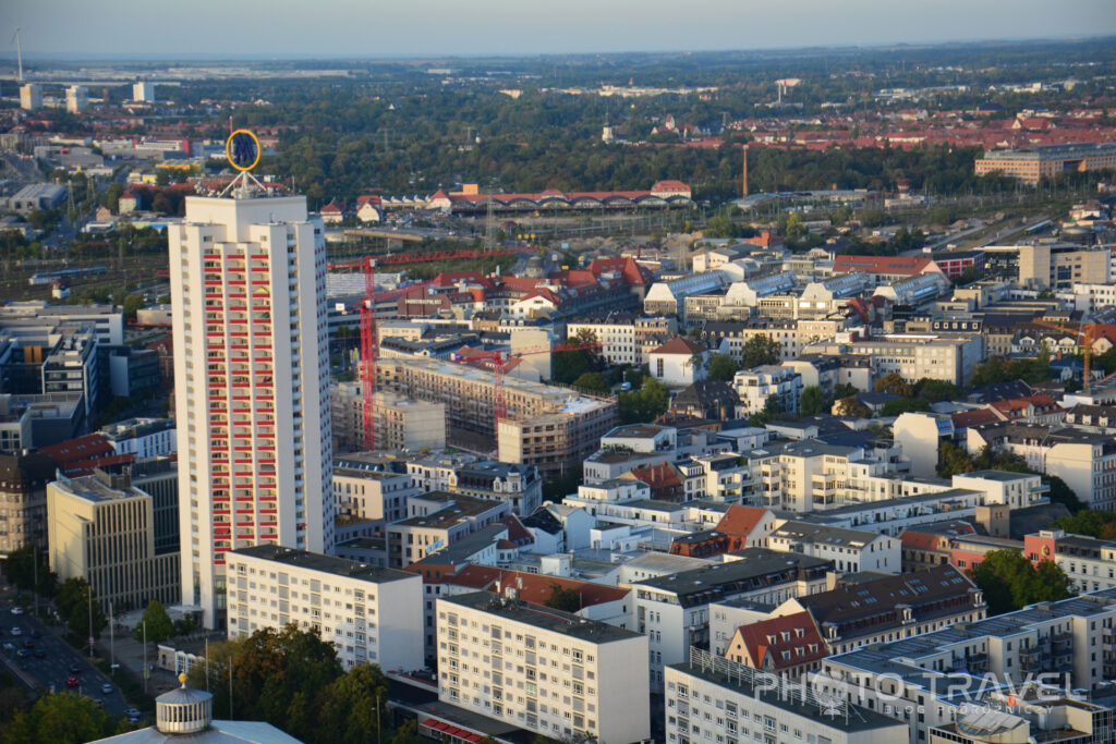 Lipsk atrakcje na weekend - panorama miasta